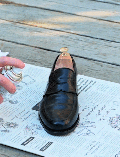 シューズとオールインシューケアスプレー商品パッケージイメージ